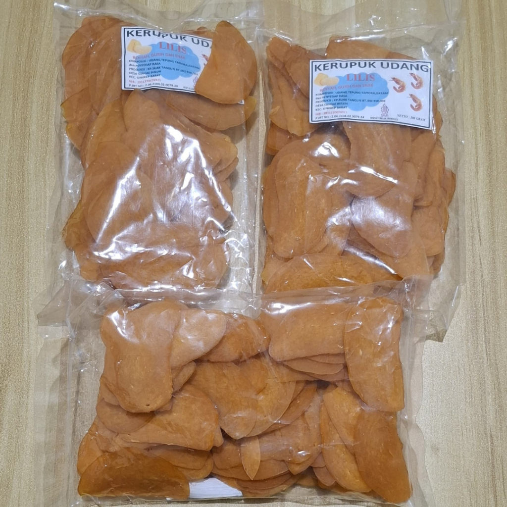 

Kerupuk Udang Khas Dabo Singkep - Kepulauan Riau | Bulat Besar | Ukuran Kemasan 500gr dan 250gr