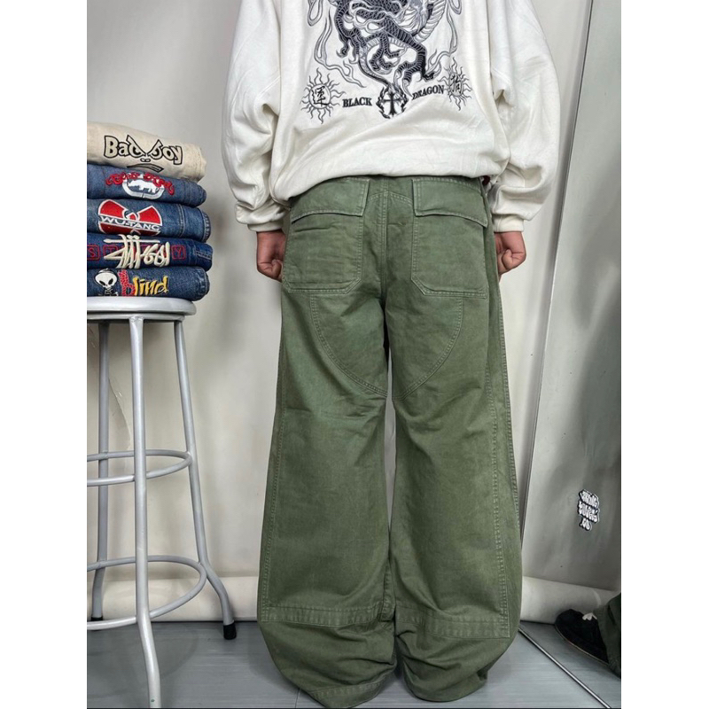 CABANE DE ZUCCA BY ISSEY MIYAKE DOUBEL KNE FATIGUE Y2K PANTS