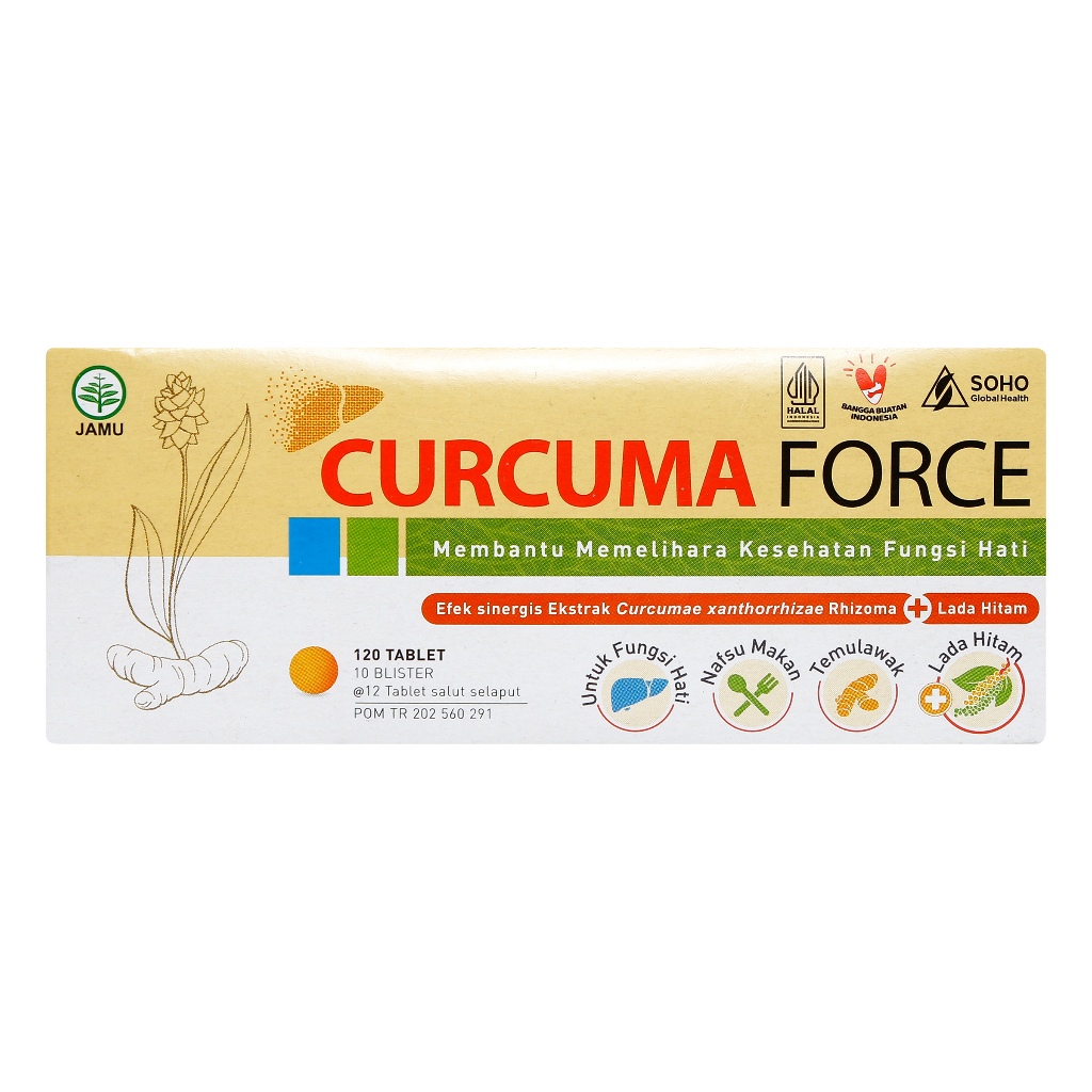 CURCUMA FCT 120 TABS MENAMBAH NAFSU MAKAN & KESEHATAN FUNGSI HATI
