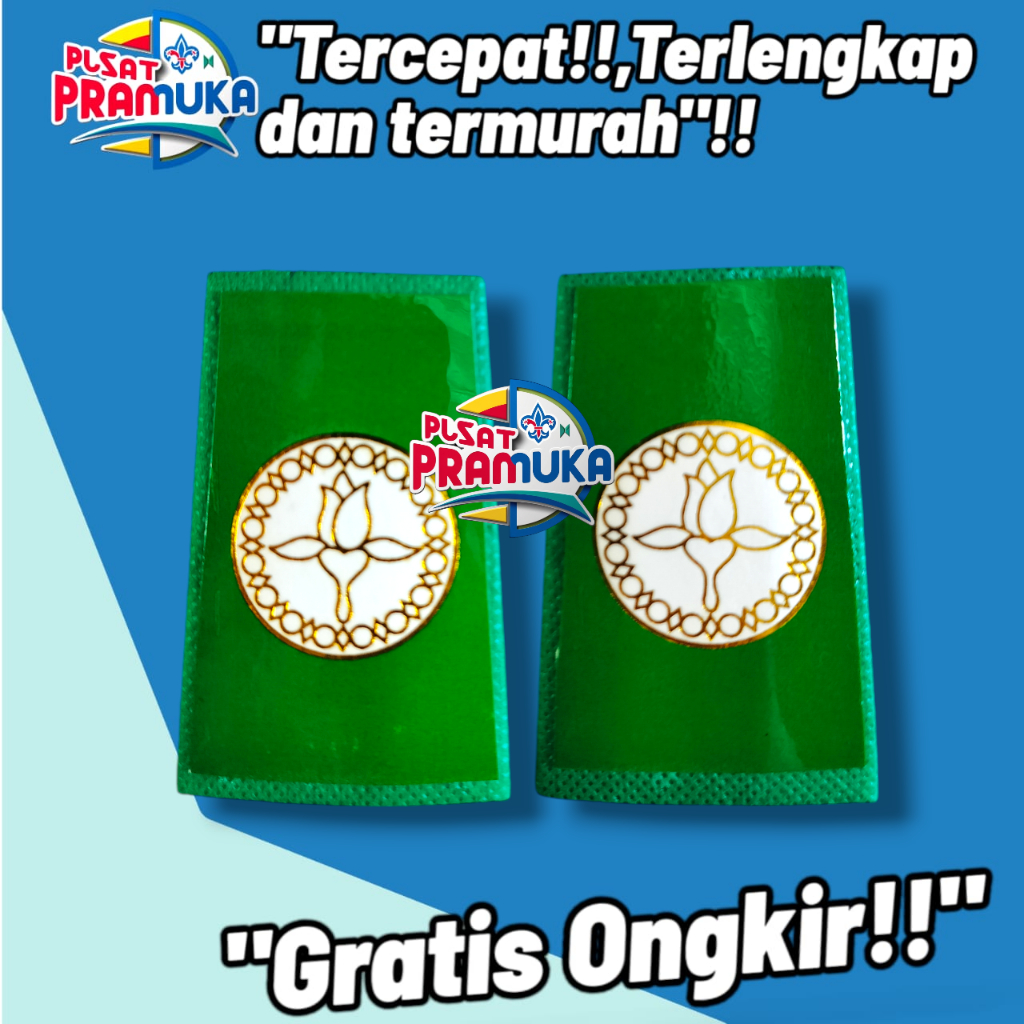 [Perpasang] Evolet pangkat teratai melati hijau paskibra