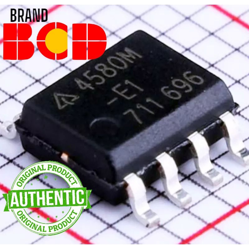 ORIGINAL IC 4580 ZA4580M NJM4580 | JRC4580M SMD / JRC4580V IC PreAm amplifier