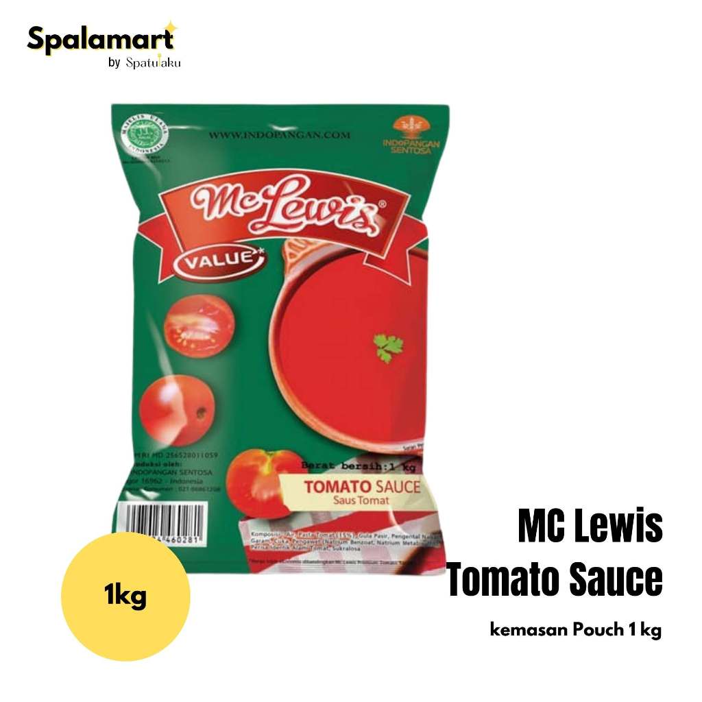 

Mc Lewis Value Tomato Sauce 1 kg / Saus Tomat Mc Lewis Value 1 kg
