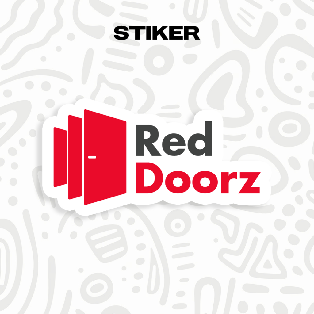 

[] STIKER RED DOORZ / TANPA MINIMAL / STIKER MURAH / STIKER KEREN / STIKER VIRAL / STIKER AESTHETIC