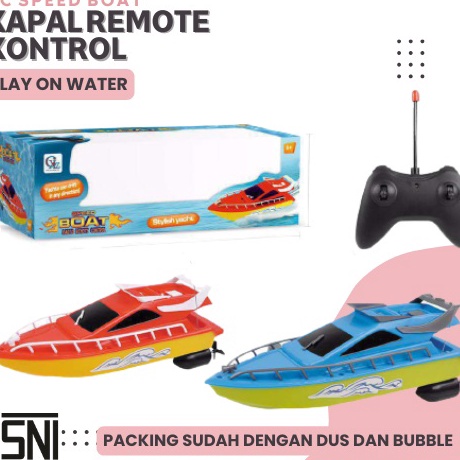 Super Harga  RC PERAHU MAINAN ANAK SPEED BOAT REMOTE CONTROL ANAK EDUKASI KAPAL DENGAN REMOTE CONTRO