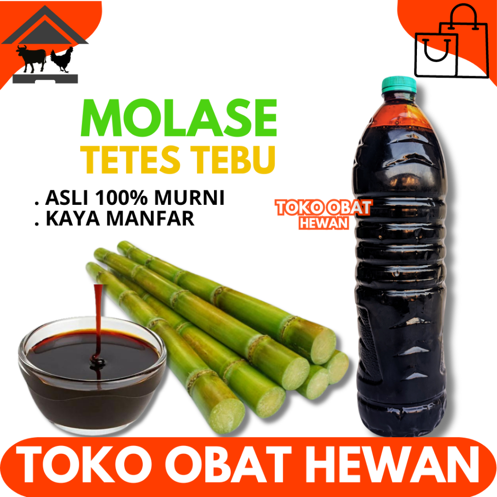 MOLASE TETES TEBU 1,5 KG - Tetes Tebu Molasses Murni Kental Berkualitas