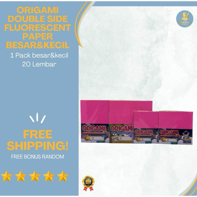 

Sika Origami Double Side Paper Besar & Kecil / 1 Pack (20 Lembar) / FREE BONUS RANDOM!
