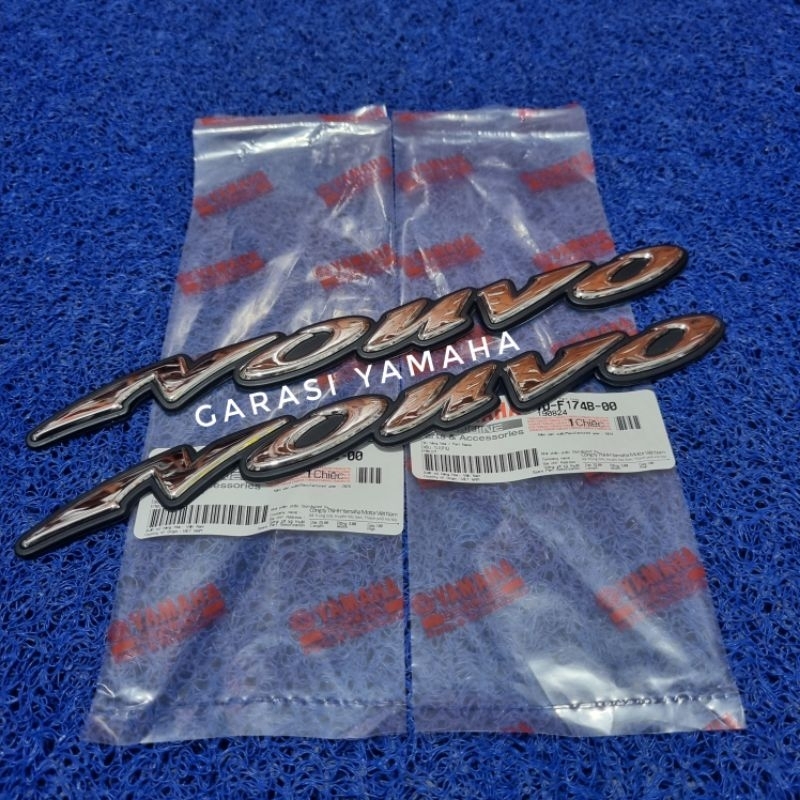 Emblem nouvo lele original yamaha sepasang emblem body nouvo lele emblem body lele logo nouvo ori