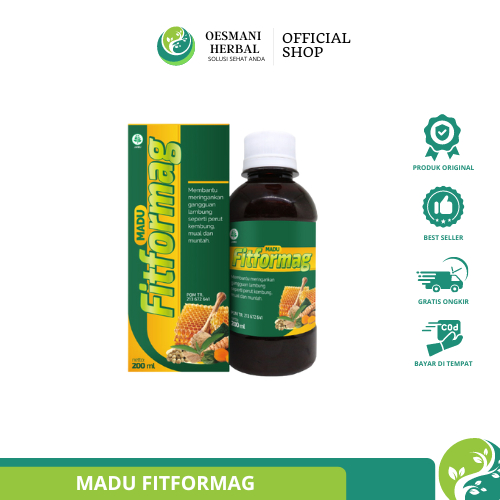 Madu FITFORMAG Obat Asam Lambung Maag Magh Gred Perut Kembung Original Herbal Alami Atasi Nyeri Lamb
