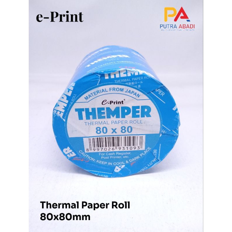 

Satu Roll Kertas Kasir Thermal Paper Roll 80x80 Merk E-print