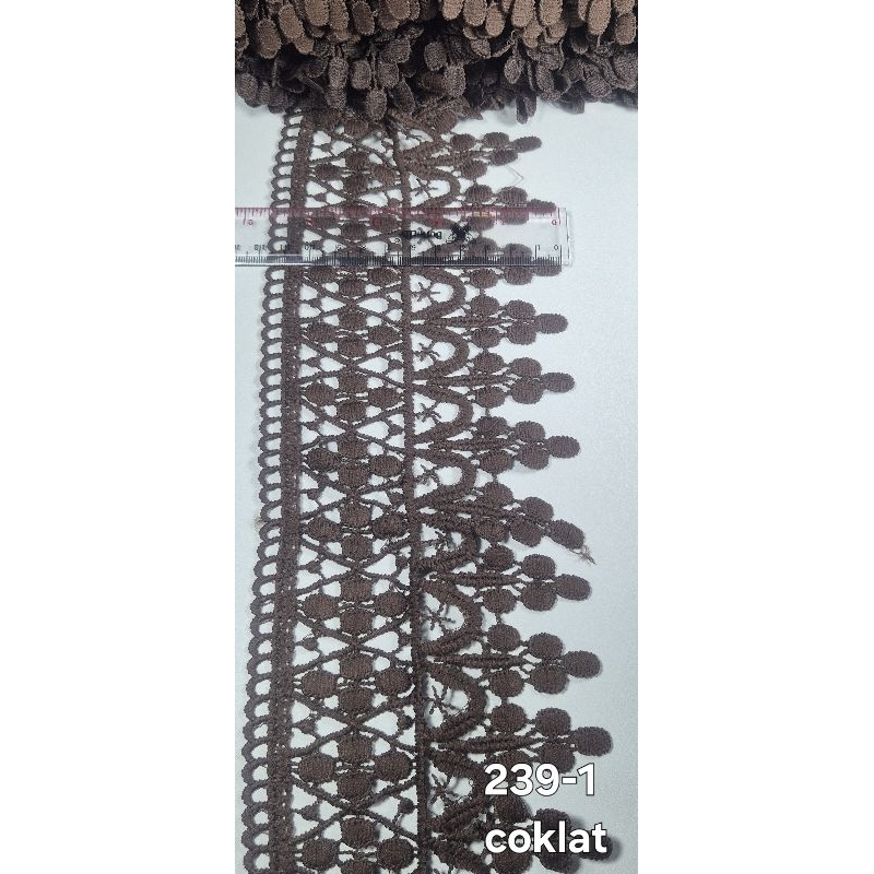 Renda rajut giper lebar 12cm MURAH