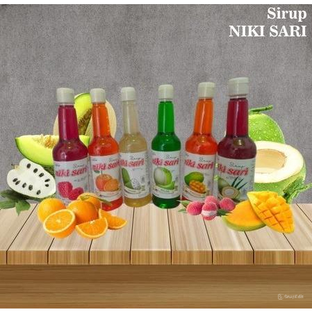 

Sirup Nikisari Botol PET 625 ml - Halal - Varian Rasa Buah Segar/Sesegar Buah Asli