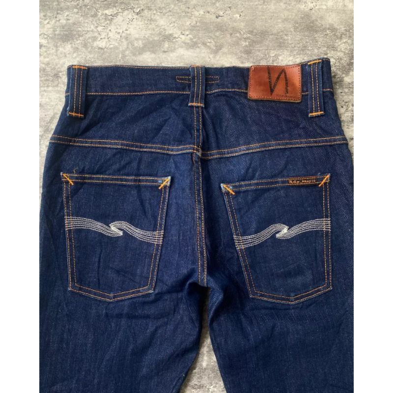Nudie Jeans Thin Finn Dry Ecru Embo Non Selvedge