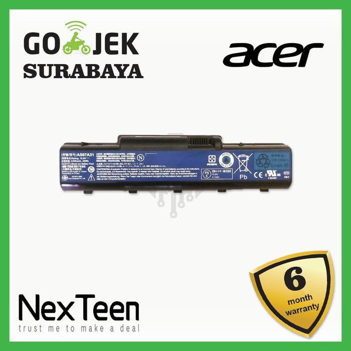 Original Baterai Acer Aspire 4710 4710G 4710Z 4720 4720G 4720Z 4720ZG