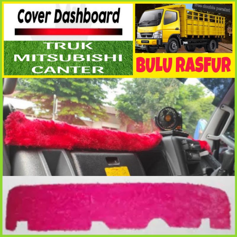 Alas Dashboard Bulu Mobil Truk Mitsubishi Canter, Elf Canter, Pelindung/Cover Dashboard Interior Mob