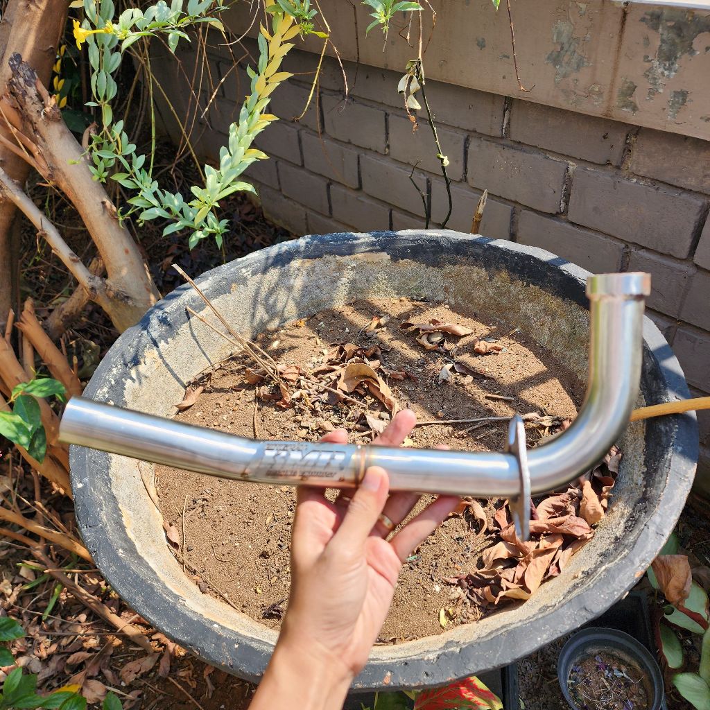 Leheran knalpot mio smile sporty nouvo soul fino karbu 28 mm bending