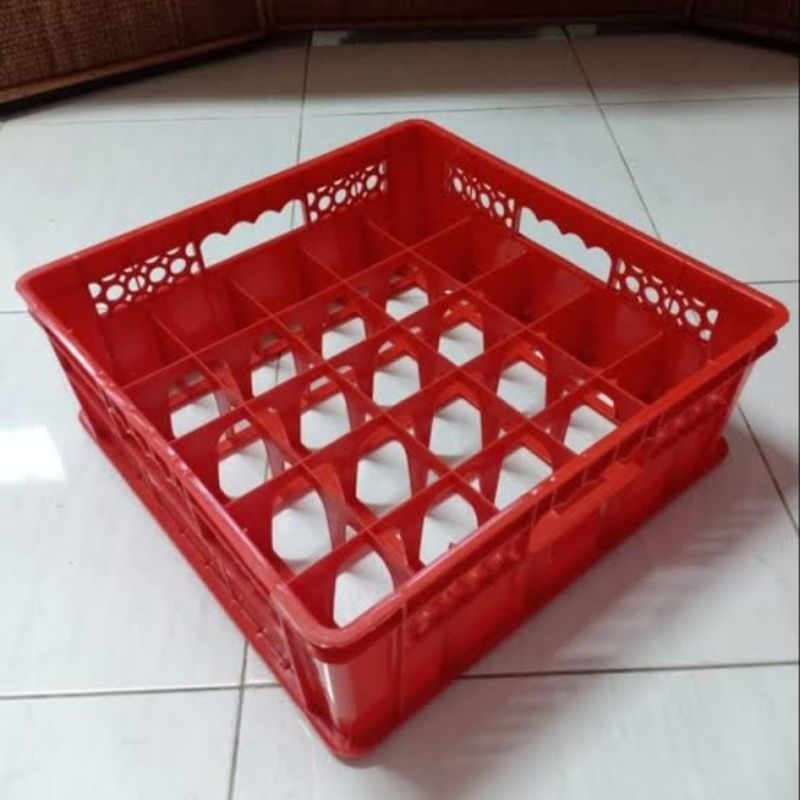 Krat Gelas Plastik /Krat Gelas Isi 25 pcs