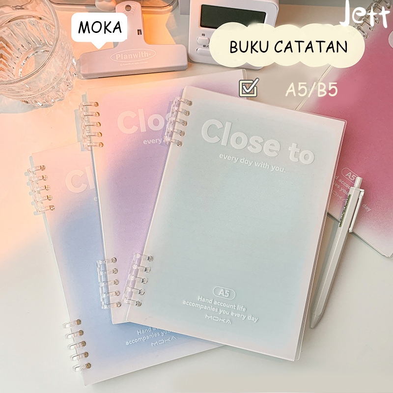 

notebook aesthetic/Notebook A5 B5 Buku Diary Aesthetic Buku Jurnal Buku Catatan Buku Note Stiker/ Ring Notebook /Aesthetic Lose Leaf Binder
