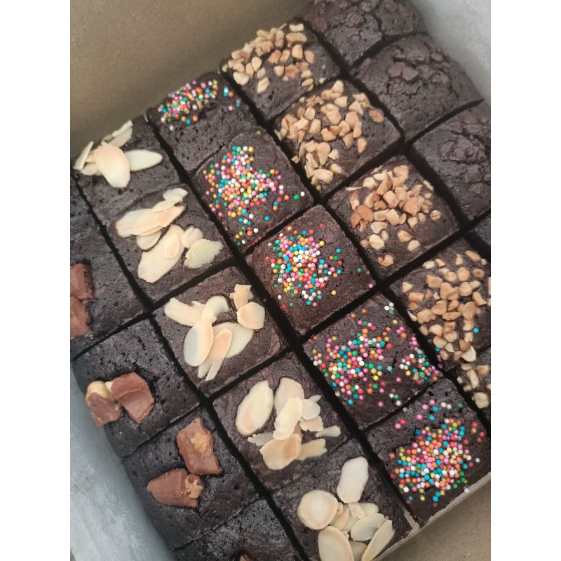 

Brownies mix toping
