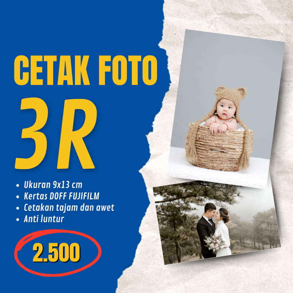 CETAK FOTO PRINT 3R/FUJIFILM