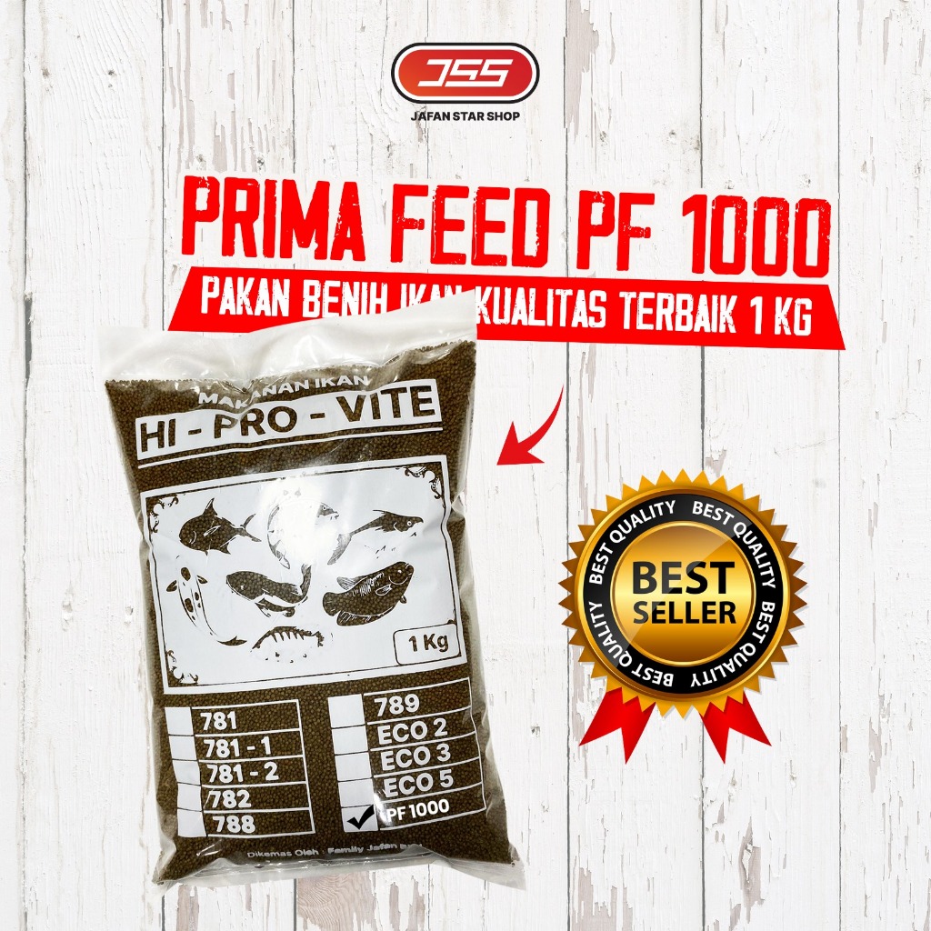 GAL Pelet Ikan Pakan Benih PF 100 PF 500 PF 800 PF 1.000 1 Kg KEMASAN PREMIUM