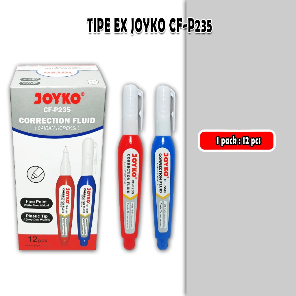 

tipe ex cair joyko cf-p235 / correction tape / 1 pack / 12 pcs