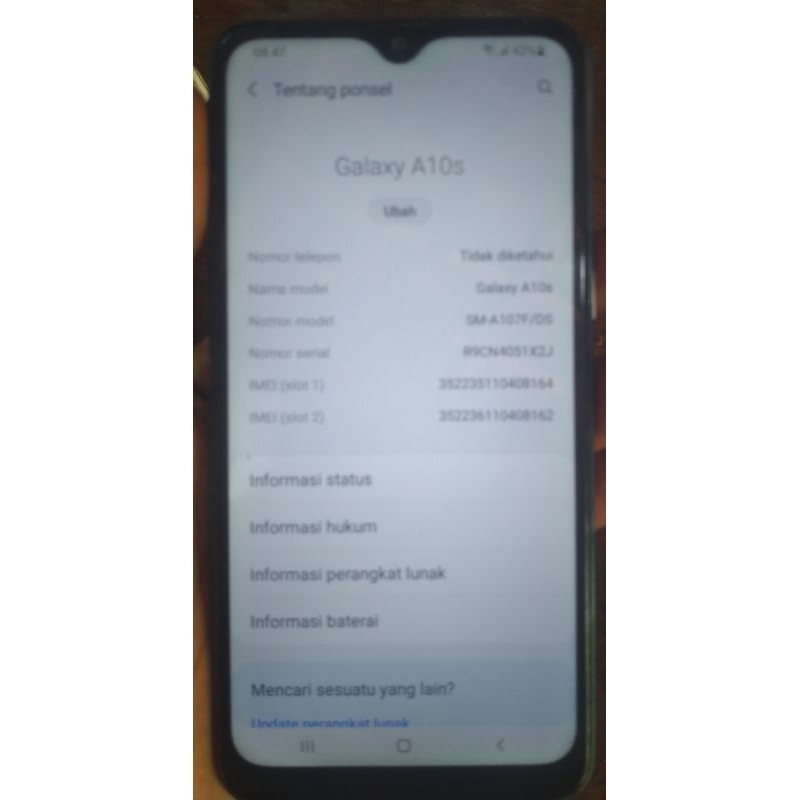 hp android murah samsung a10s ram 2gb 32gb normal siap pakai full original