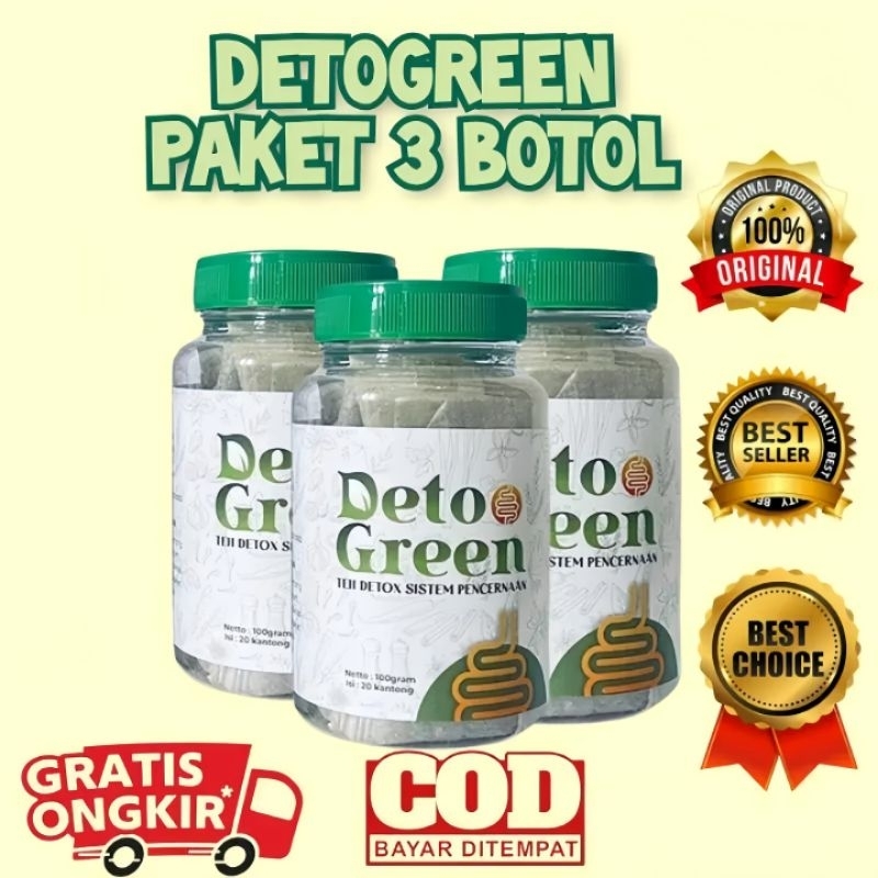 

VIRAL 3 Botol Detogreen Teh Herbal Alami Solusi Menurunkan BB - Menyehatkan dan Membersihkan Kotoran Di Usus