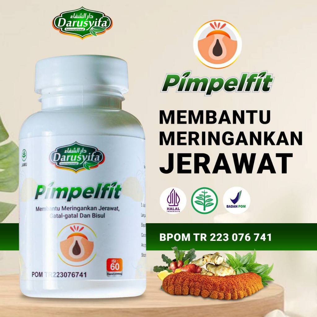 DARUSYIFA - Kapsul Pimpelfit Obat Herbal Penghilang Jerawat dan Bekas Jerawat Paling Ampuh BPOM Alam