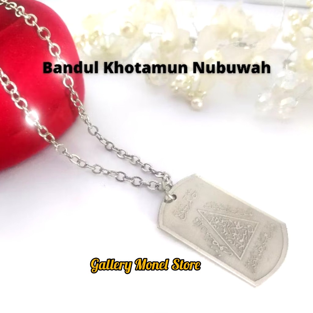 (PRODUK TERBARU) Bandul Liontin Khotamun Nubuwah Wafaq Wifiq Rajah Sulaiman bolak balik