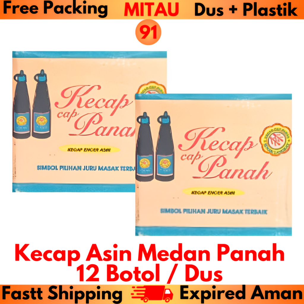 

Kecap Asin Panah 285ml x 12 Botol / Dus