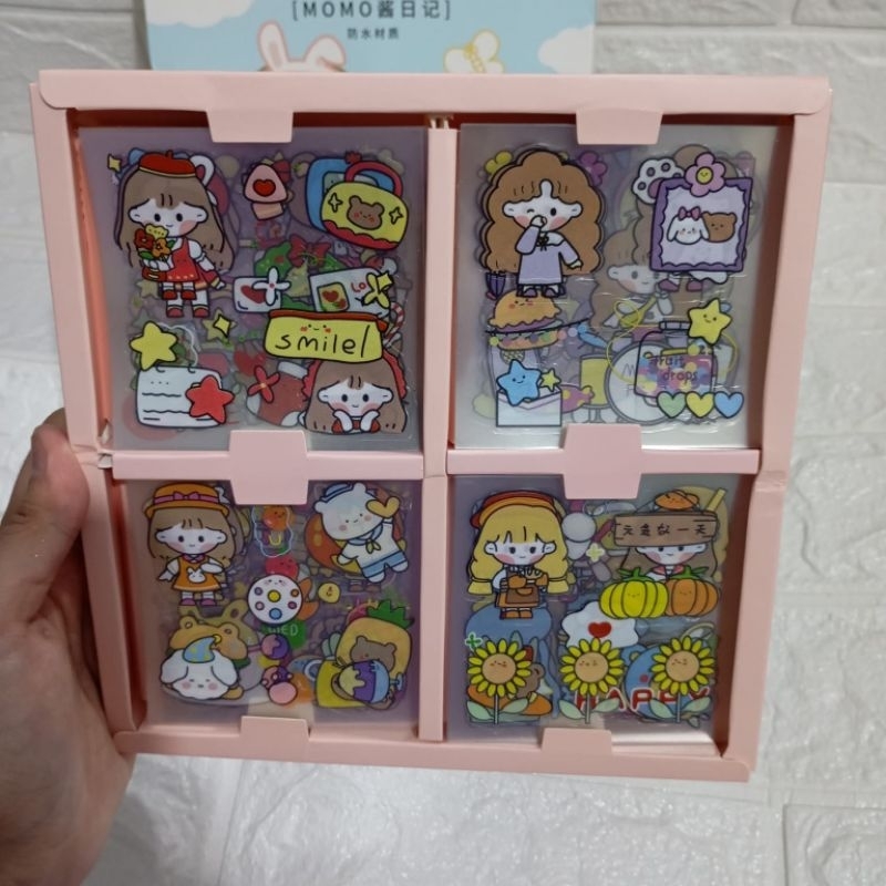 Stiker Lucu Viral - Momo Stiker 1 Box