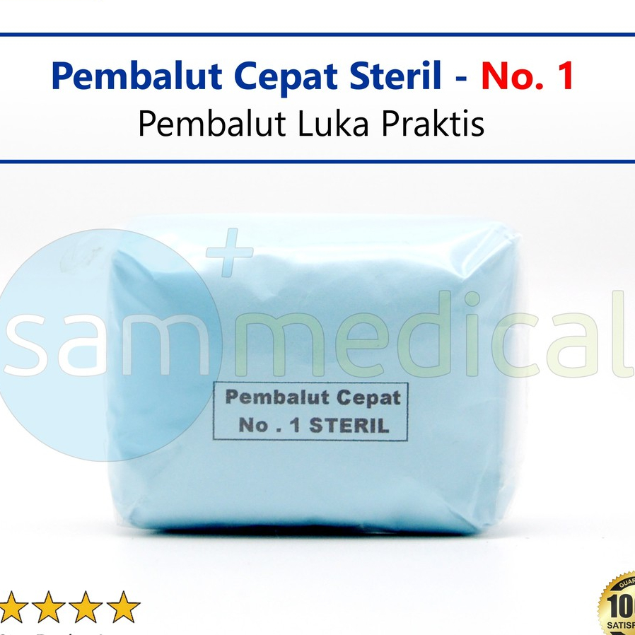 Pembalut Cepat Steril No 1 / Pembalut Luka Praktis / Pembalut P3K