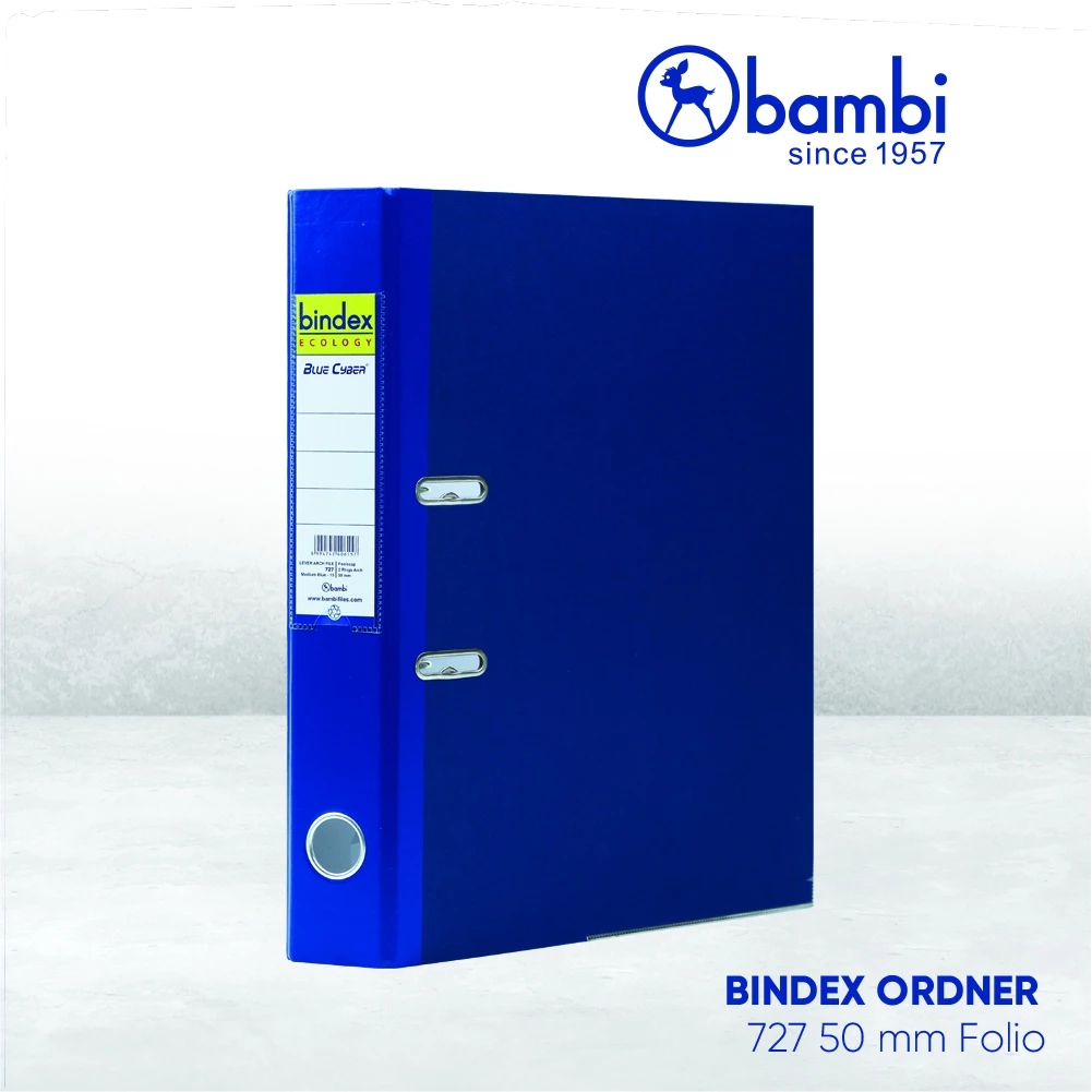 

Bindex Ecology Ordner Folio JUMBO SIZE 50 mm Paper Lever Arch File kode 727