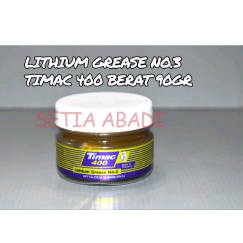 TIMAC 400 LITHIUM GREASE NO 3 STEMPET GRACE- 90gr