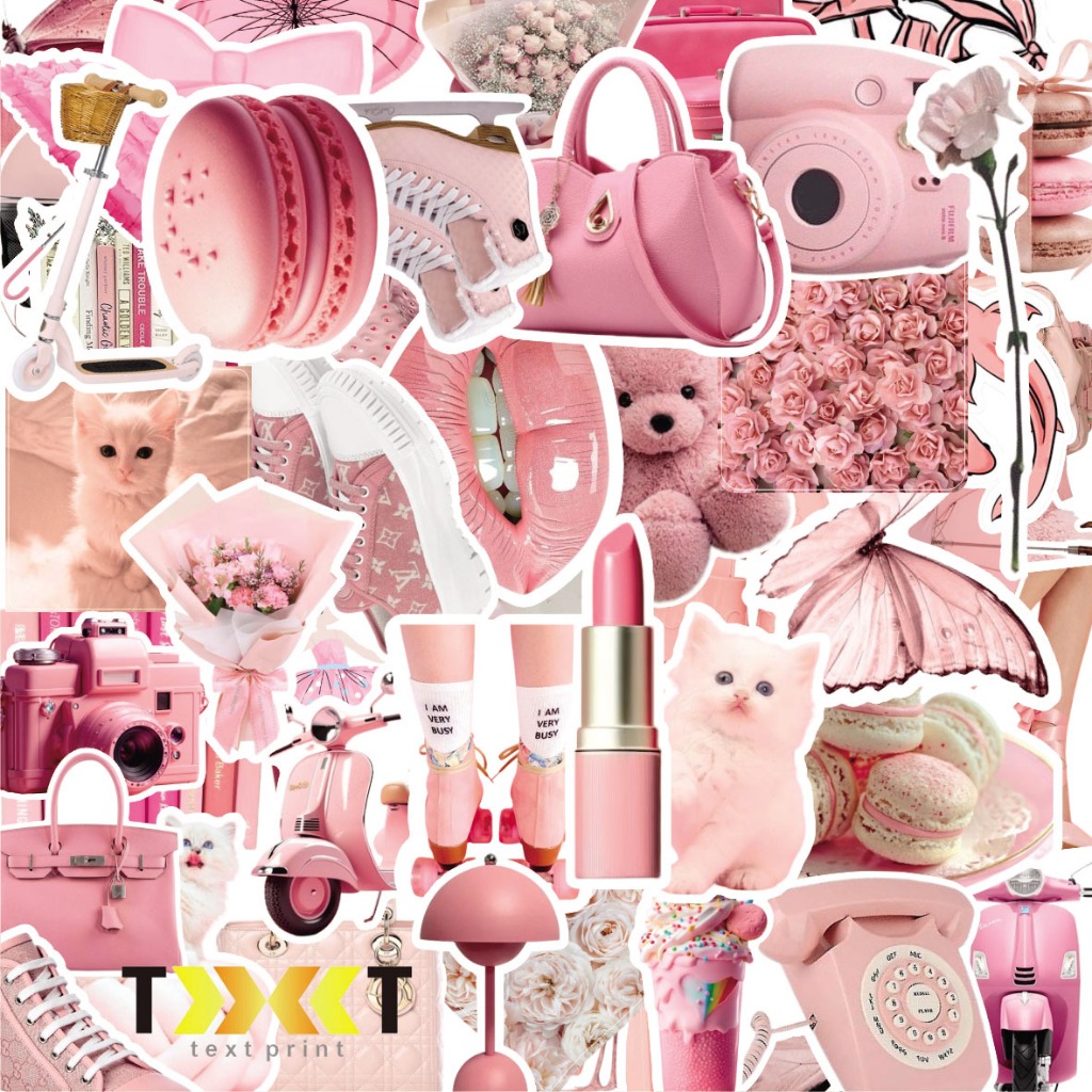 

PINK PASTEL - BESAR STIKER STICKER PACK ANTI AIR | WATERPROOF TUMBLR AESTHETIC HP | BINDER BUKU JURNAL LAPTOP HELM SEPEDA MOTOR KULKAS