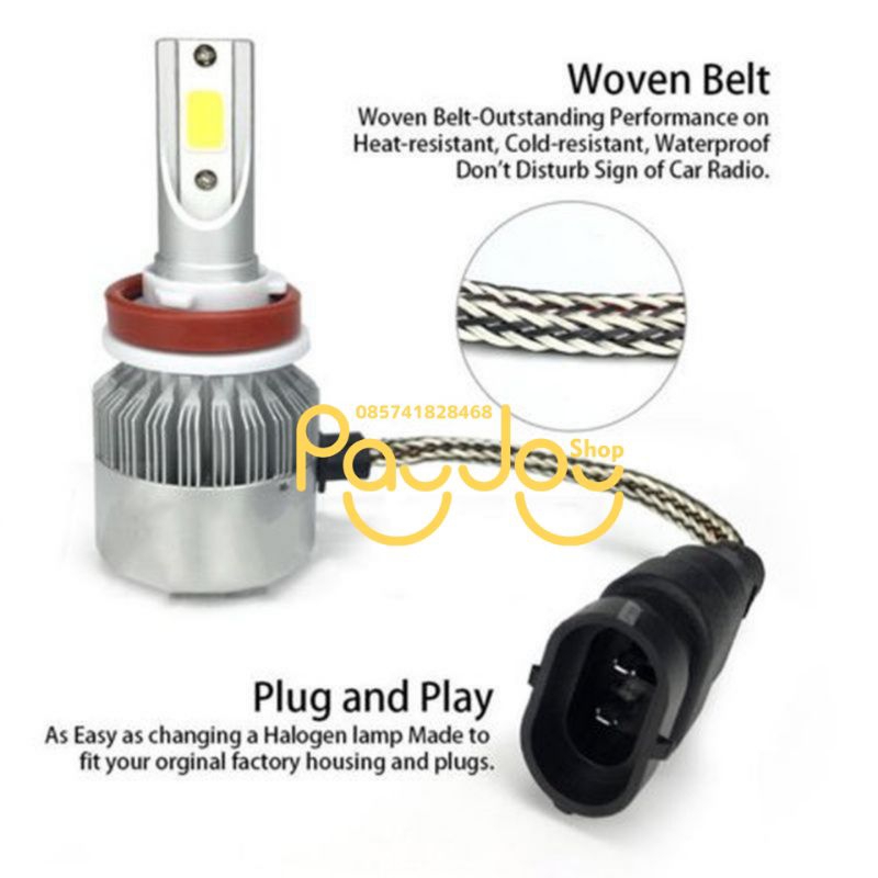 lampu dekat/foglamp luxio rush innova reborn pajero old led h11 berpendingin kipas(set)
