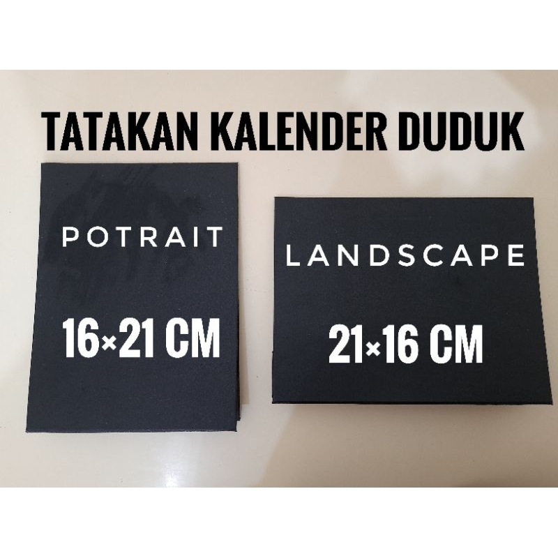 

Tatakan Kalender Meja | Tatakan Kalender Landscape dan Potrait 16×21 cm (Cek Deskripsi)
