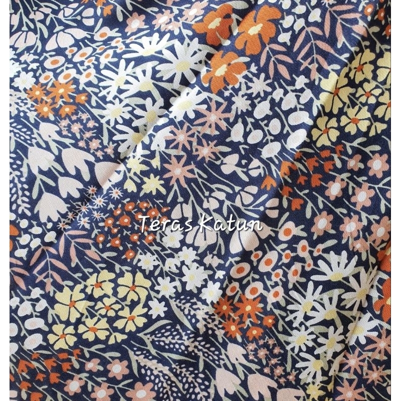 Rayon motif bunga kecil