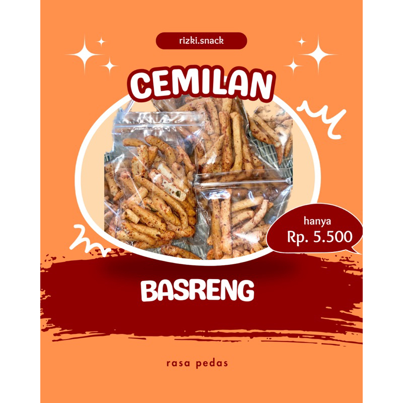 

[rizki.snack] Basreng Ikan Pedas Daun Jeruk Sedang