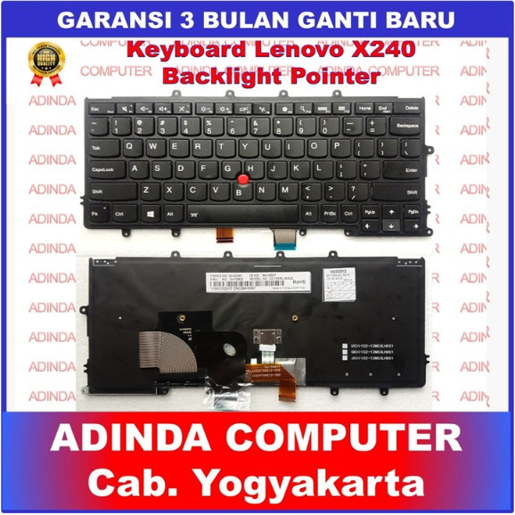 Keyboard Lenovo Thinkpad X240 X240i X240S X230S Backlight Pointer