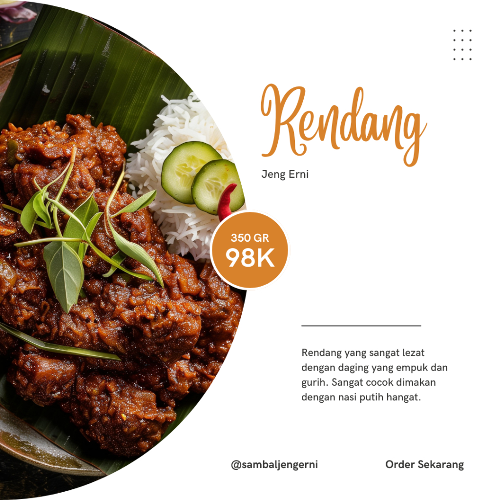 

Rendang Daging Khas Jeng Erni
