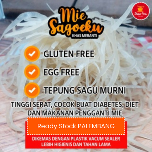 

Mie Sagu Organik Dapur Ima Free Gluten khas Selatpanjang Meranti Riau isi 200 Gram 100% Sagu Murni Tanpa Pengawet dan Pemutih