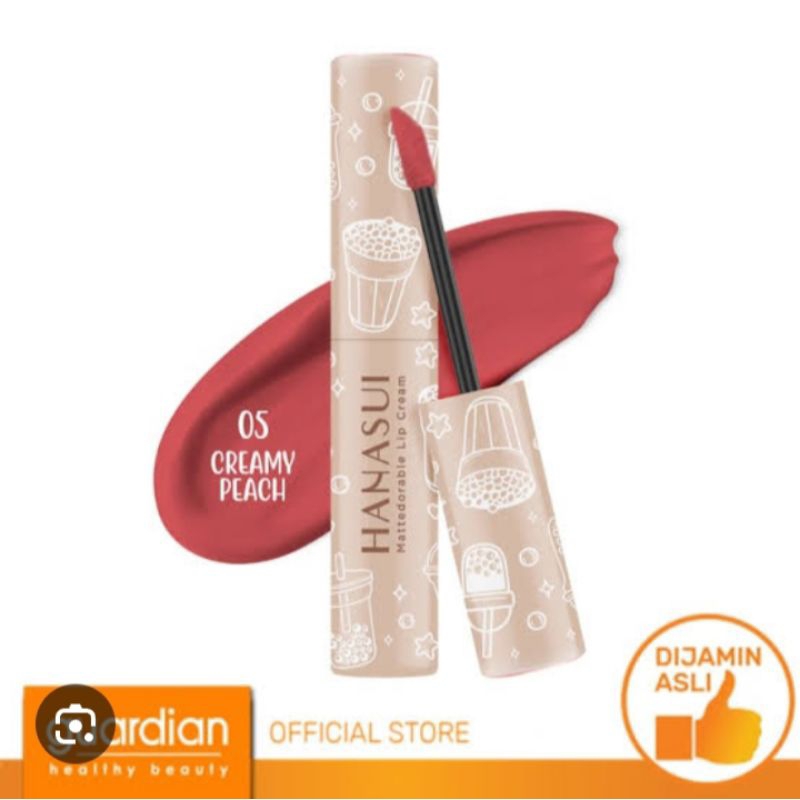 lipcream hanasui boba creamy peach 05