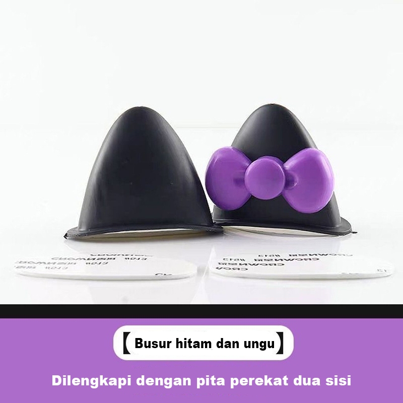 ekorasi Helm Anak Perempuan Lucu/Helm Telinga Kucing Putri stiker sepeda listrik lucu Aksesoris Teli