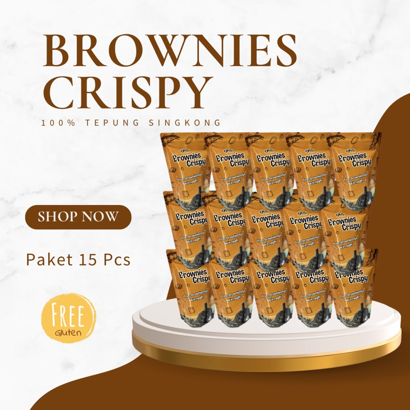 

Brownies Crispy Gluten Free Paket 15 pcs