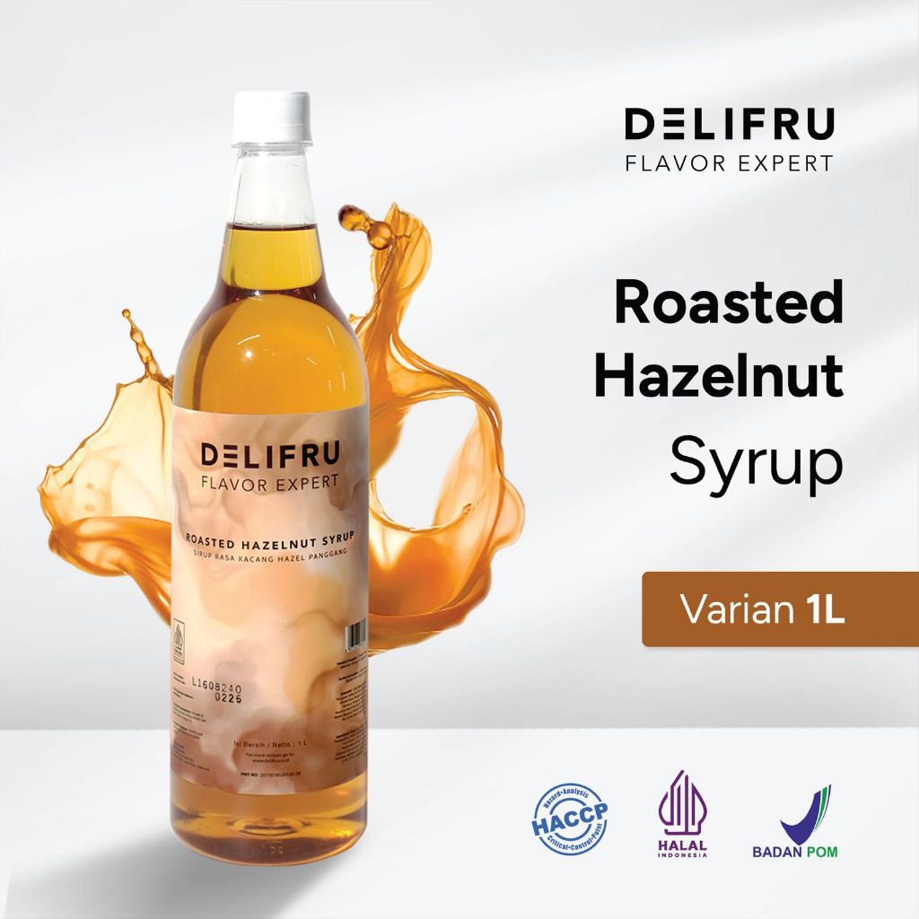 

Delifru Roasted Hazelnut Syrup 1 Liter - Sirup Roasted Hazelnut