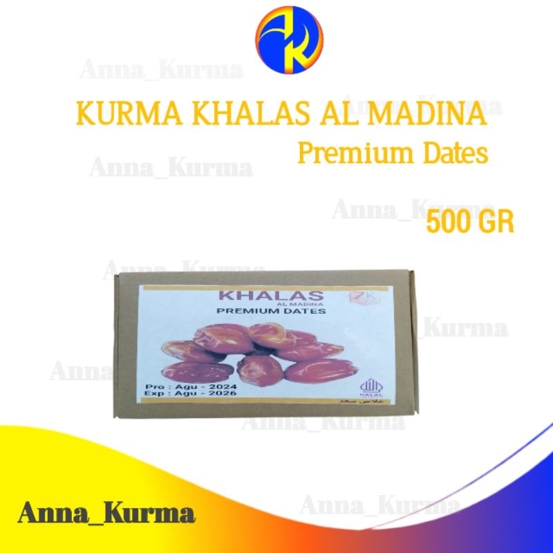 

Kurma Khalas Madinah 500gr Kurma Kholas Premium Dates