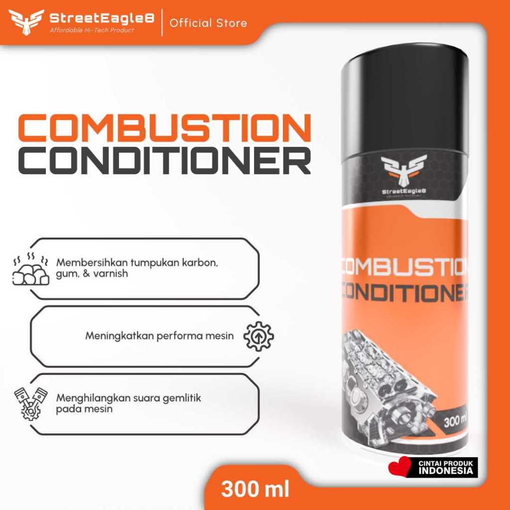 STREET EAGLE 8 Carbon Cleaner Foam / Gurah Mesin MOTOR MOBIL / Pembersih Ruang Bakar / Combustion Cl