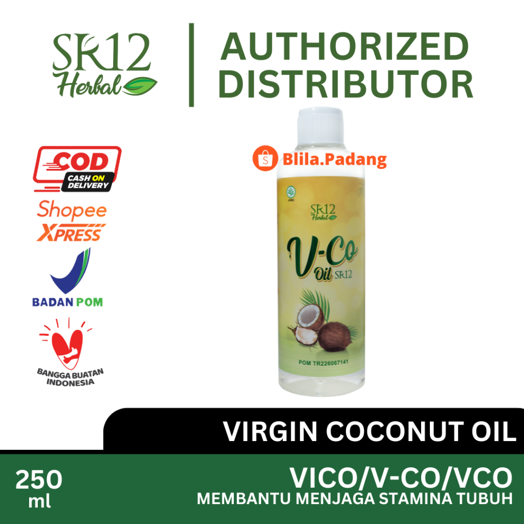 

SR12 VICO OIL 250 ML VCO Virgin Coconut OIL Minyak Kelapa Murni 100% Tanpa Kimia BPOM HALAL