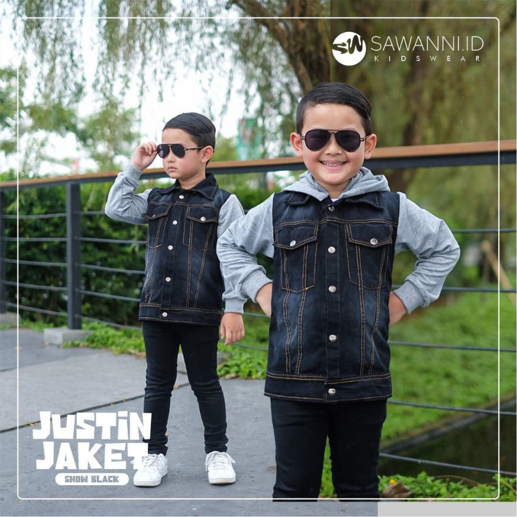 JACKET ANAK - JACKET JEANS ANAK COWOK CEWEK JACKET JEANS HOODIE ANAK